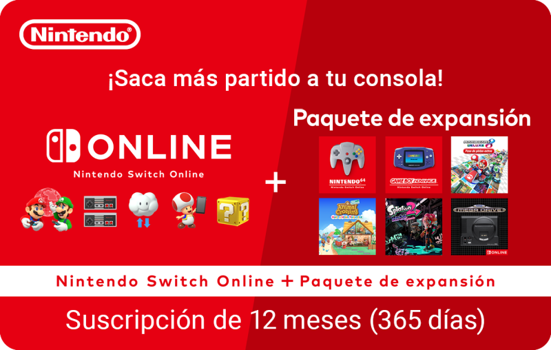 Nintendo Switch Online + Paquete de Expansión