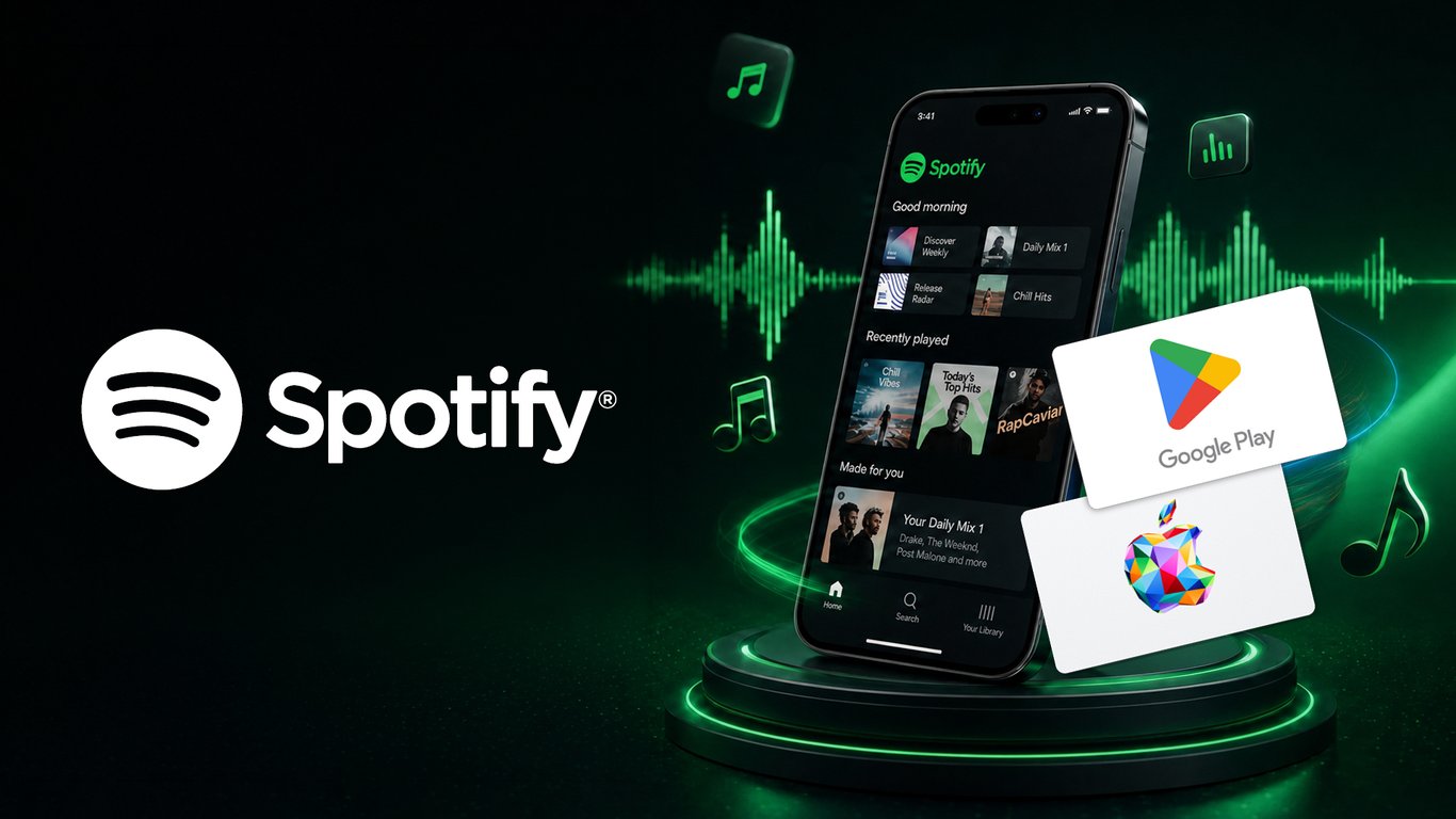 Alternativas a la tarjeta regalo de Spotify