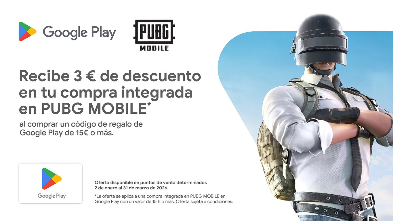 Ventaja extra en PUBG Mobile con tarjeta Google Play