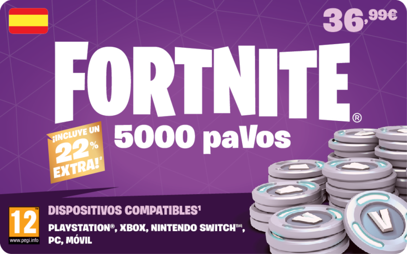 Fortnite 5.000 paVos (V-Bucks)