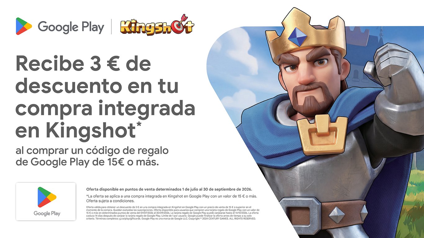 Descuento Kingshot con tarjeta regalo de Google Play