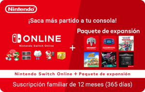 Nintendo Switch Online + Paquete de Expansión familiar